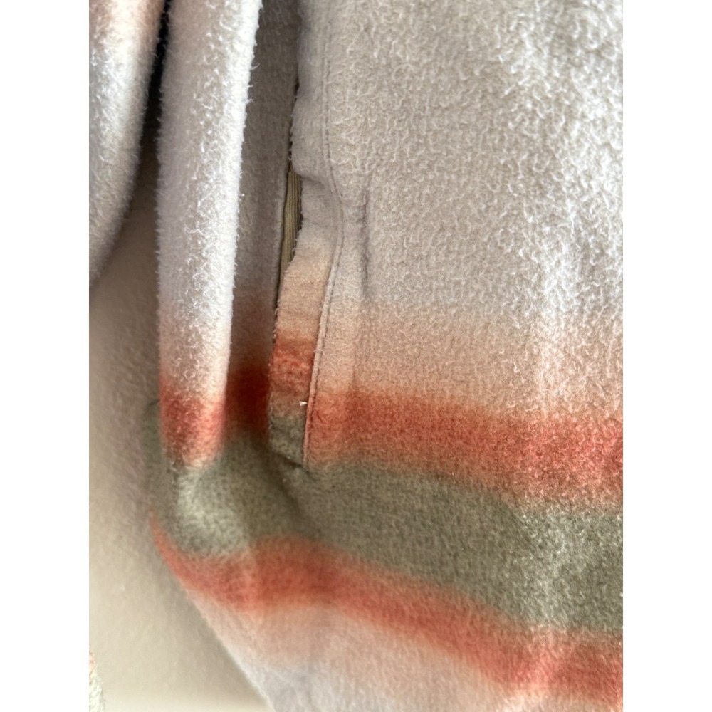 Free People Shacket Plaid Ombre‎ Button Down Oversized Shirt Jacket Women's XL - Picture 11 of 13